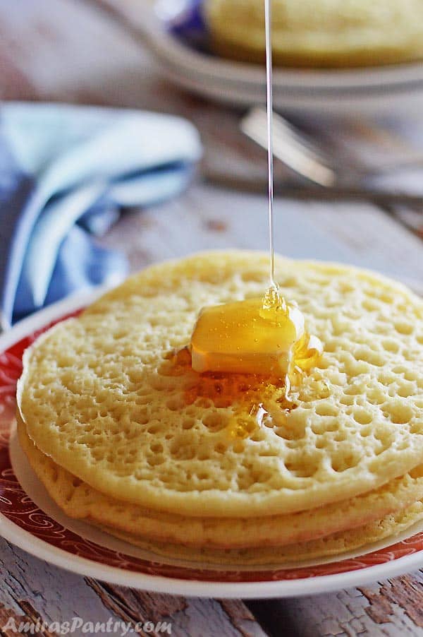 Baghrir - spongy semolina pancakes