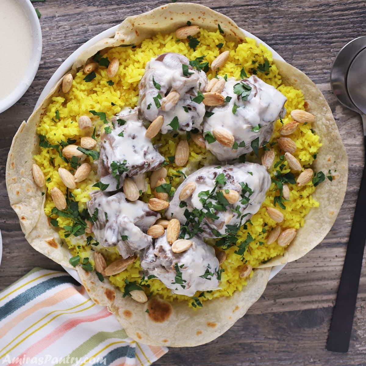 Mansaf - lamb and rice
