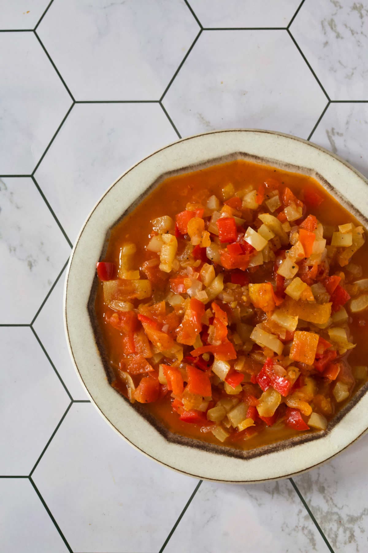 Sataraš - pepper, tomato, onion stew