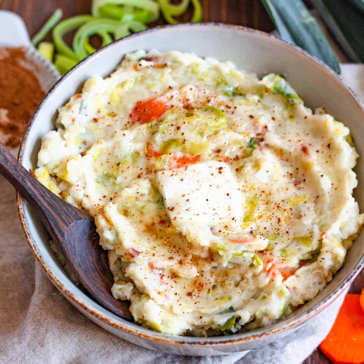 Stoemp - mashed potato and veg