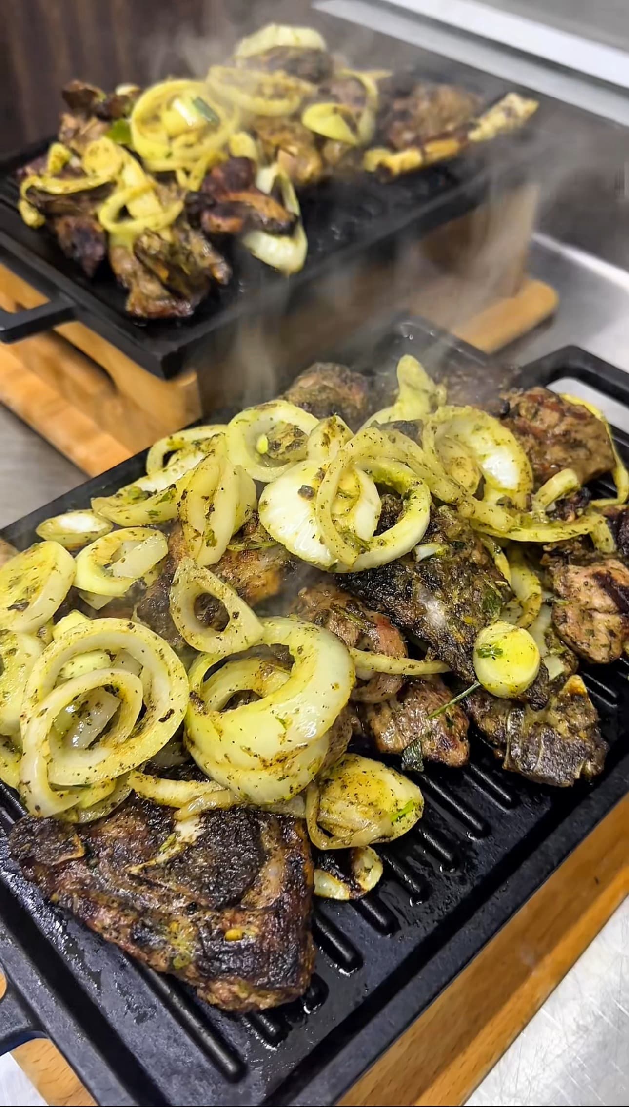 Dibi - lamb with Afro salsa verde and spicy scallion sauce