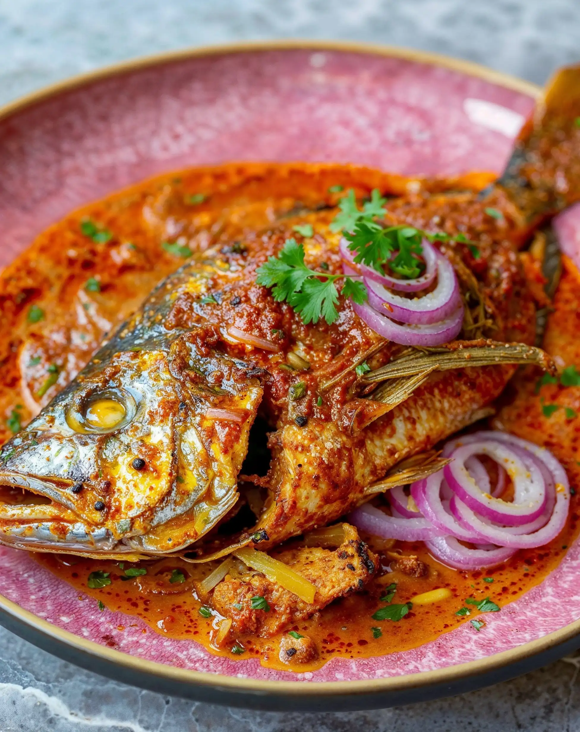 Pwason nan Sos - fish in sauce