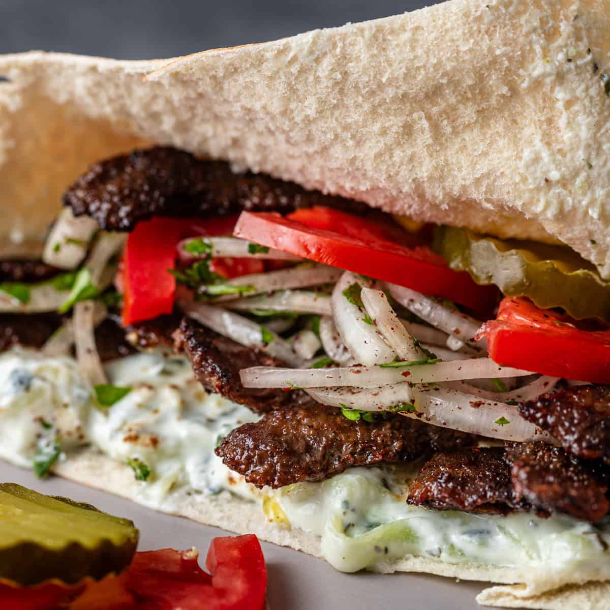 Döner kebab (beef or lamb)