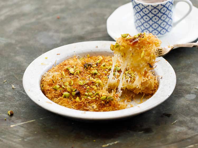 Künefe – Turkish cheese pastry dessert