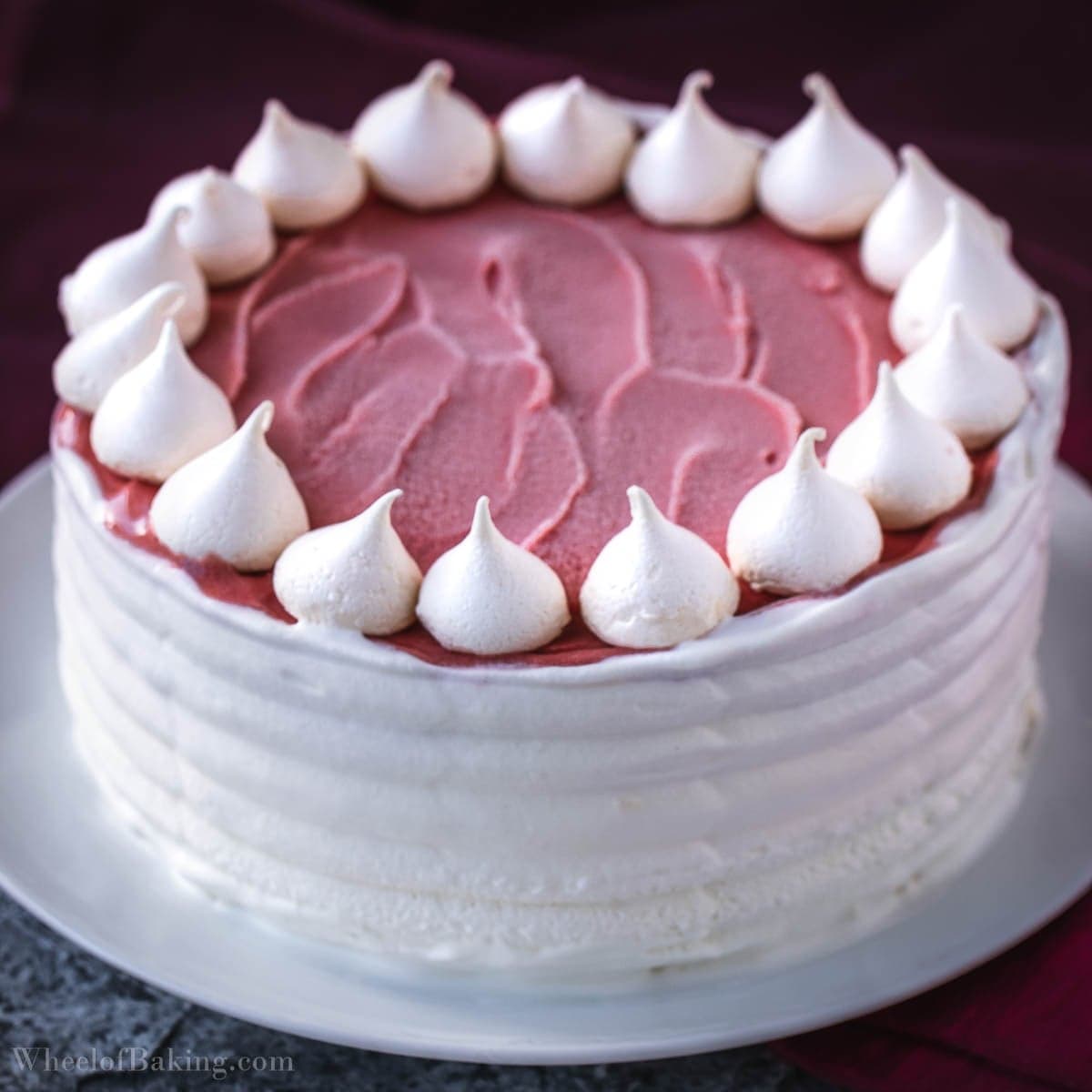 Vacherin - meringue ice cream cake