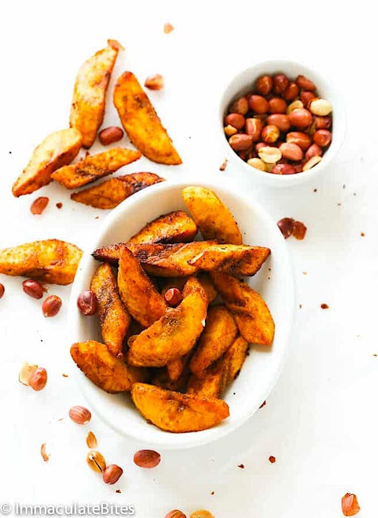Kelewele - spicy plantain cubes