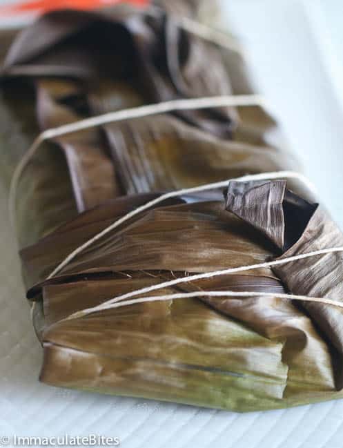 Liboke de poisson - fish in banana leaf 