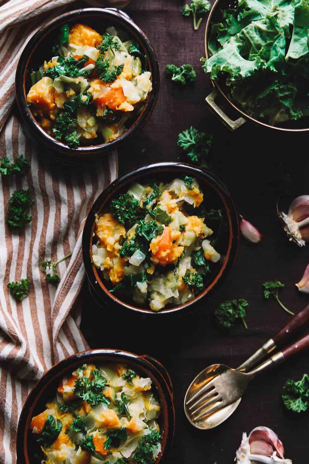 Vegetable Stamppot - mashed vegetable stew