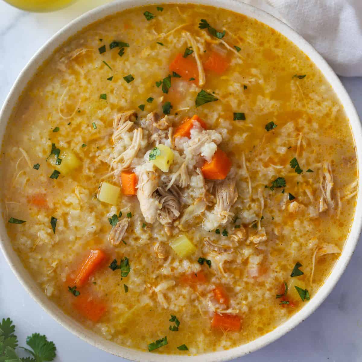 Canja - chicken soup
