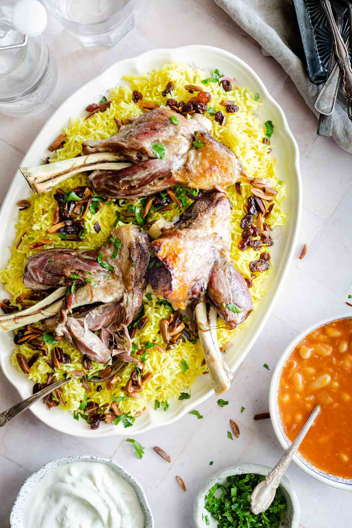 Quzi - lamb shoulder and rice