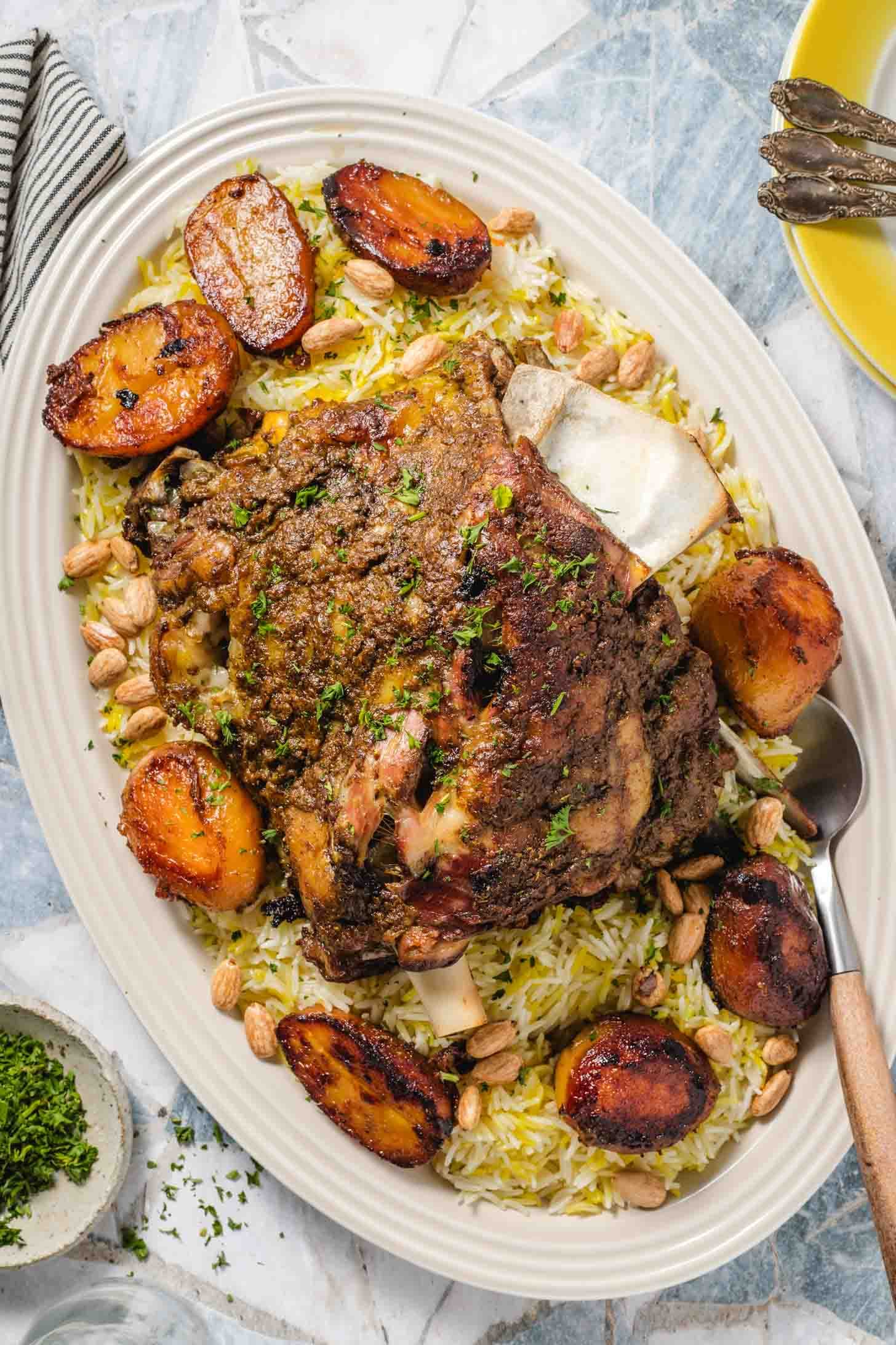 Haneeth - slow roasted lamb shoulder
