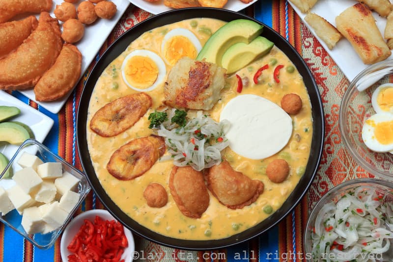 Fanesca - Ecuadorian Easter soup with salted cod and beans