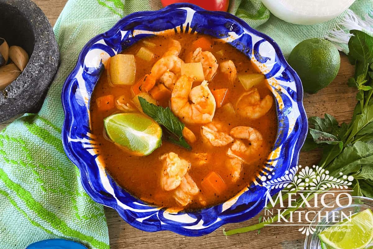 Caldo de Camarón - shrimp/prawn soup