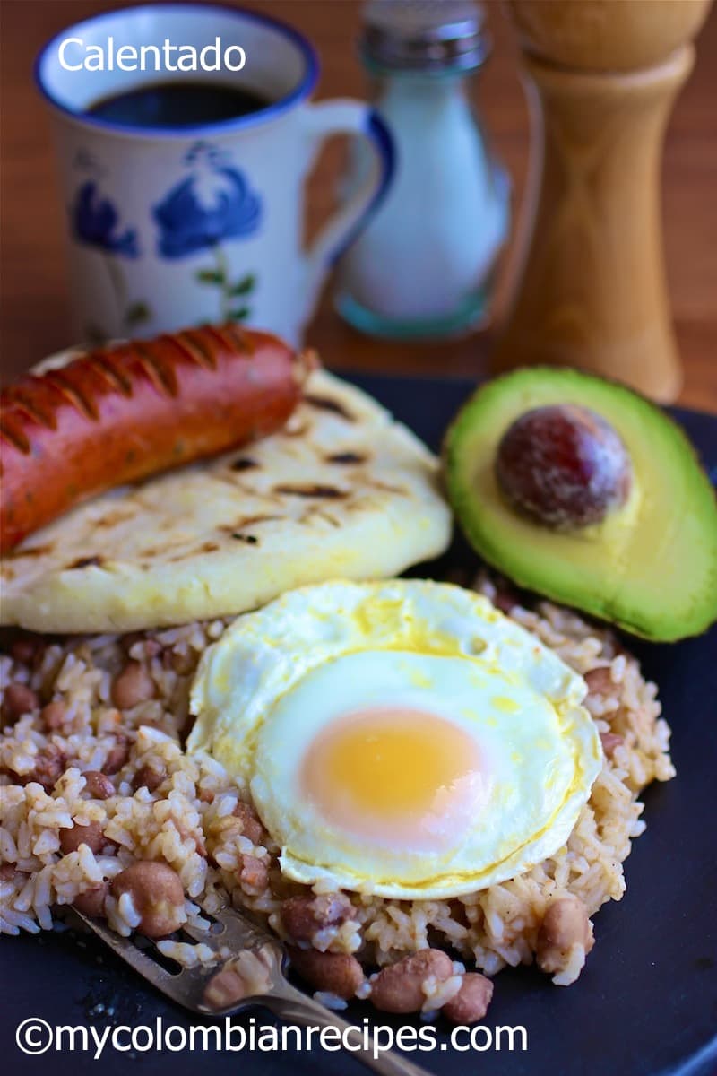 Calentado - traditional Colombian breakfast 