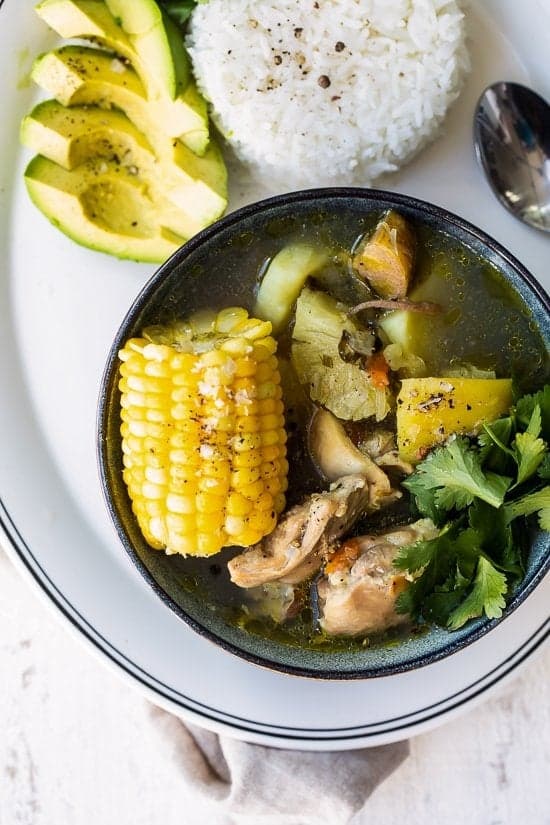 Sancocho de Pollo - Colombian chicken stew/soup