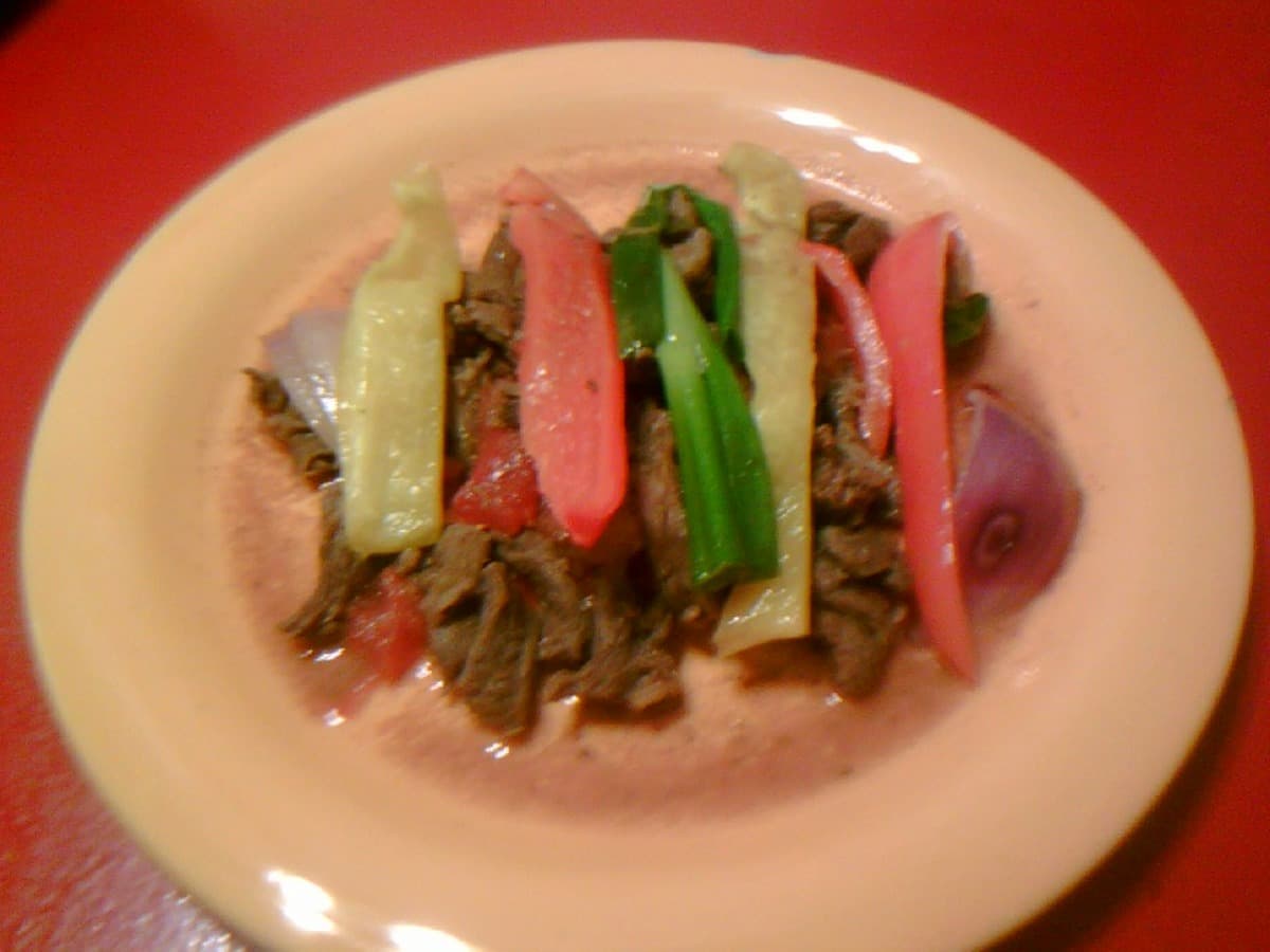 Steak Picado - steak strips, chilli and tomato
