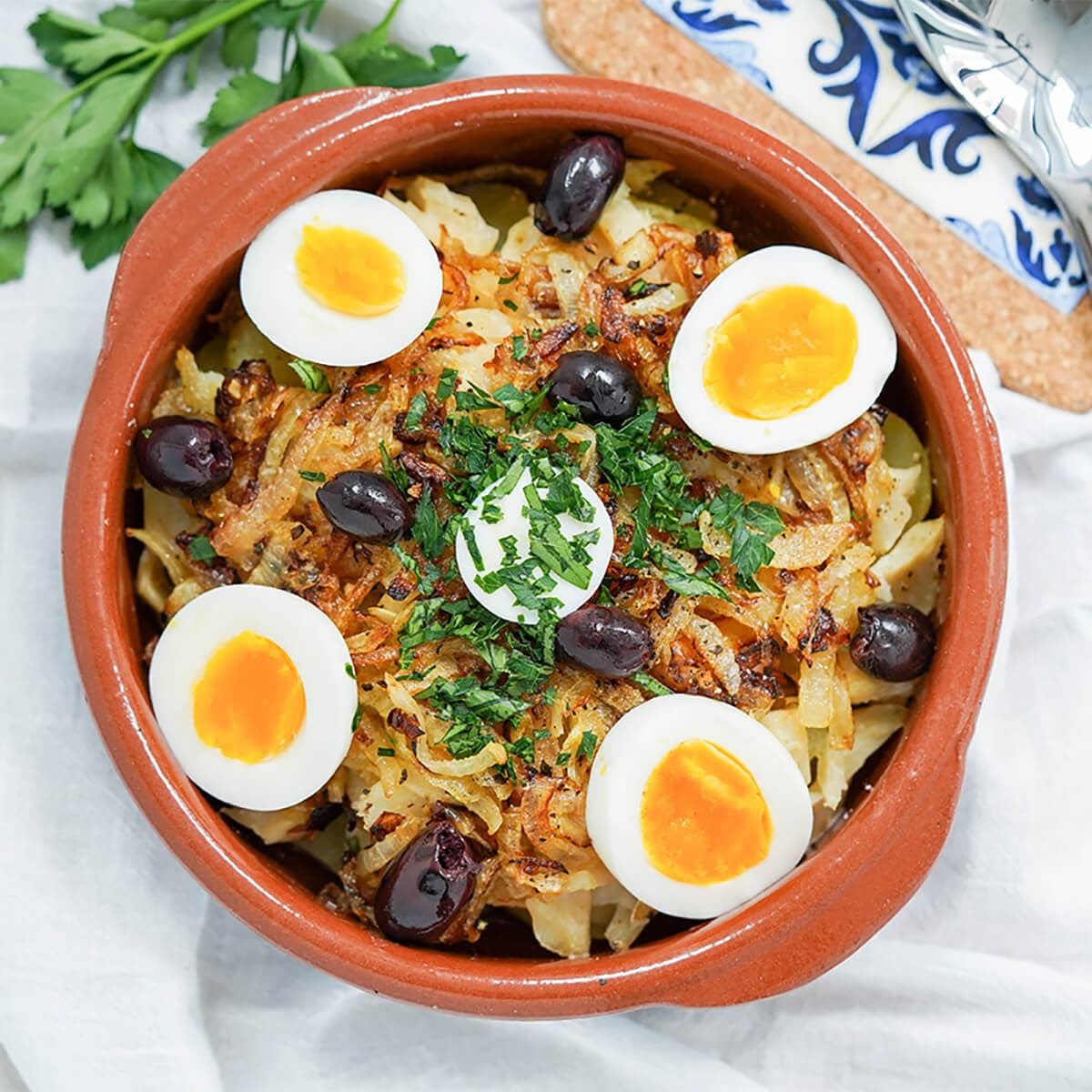 Bacalhau à Gomes de Sá - salt cod casserole