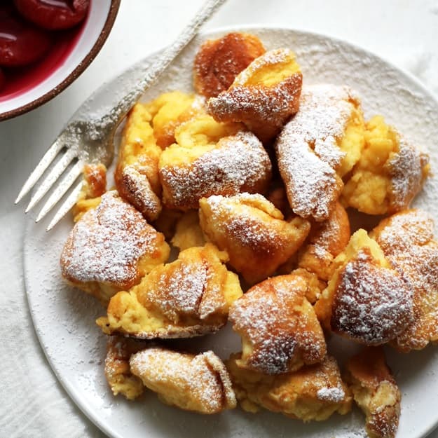 Kaiserschmarrn - shredded pancakes